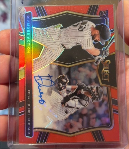 2025 Panini Select #DAS-EQ Edgar Quero Diamond Action Autograph — front