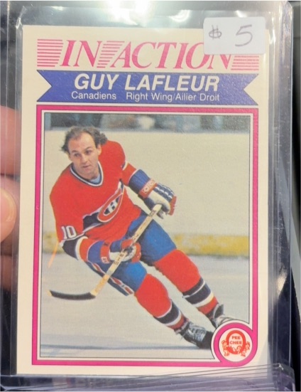 1982-83 O-Pee-Chee #187 Guy Lafleur In Action — front
