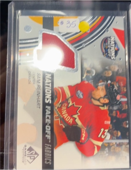 2025-26 Upper Deck SP Game Used 4 Nations Face-Off Fabrics #4N-SR Sam Reinhart — front