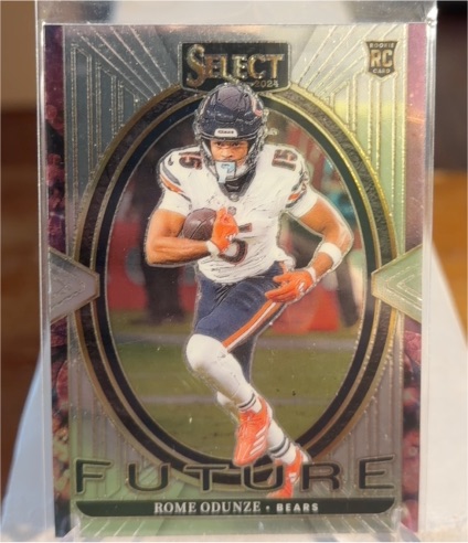 2024 Panini Select #22 Rome Odunze Select Future Rookie RC Chicago Bears — front