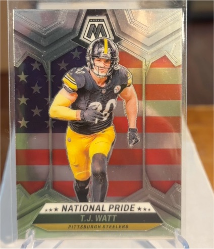 2024 Panini Mosaic #266 T.J. Watt National Pride — front