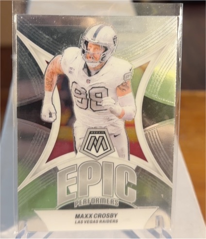2024 Panini Mosaic Epic Performers #EP-MC Maxx Crosby — front