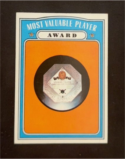 1972 Topps #622 Most Valuable Player Award — front