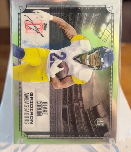 2024 Topps Signature Class #GA-10 Blake Corum Gridiron Ambassadors — front