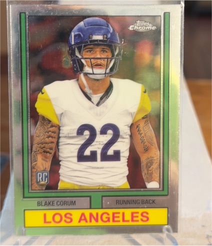 2024 Topps Chrome 1974 Topps Throwback #74TF-14 Blake Corum — front