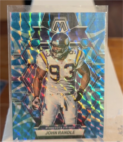 2023 Panini Mosaic #158 John Randle Reactive Blue Mosaic — front