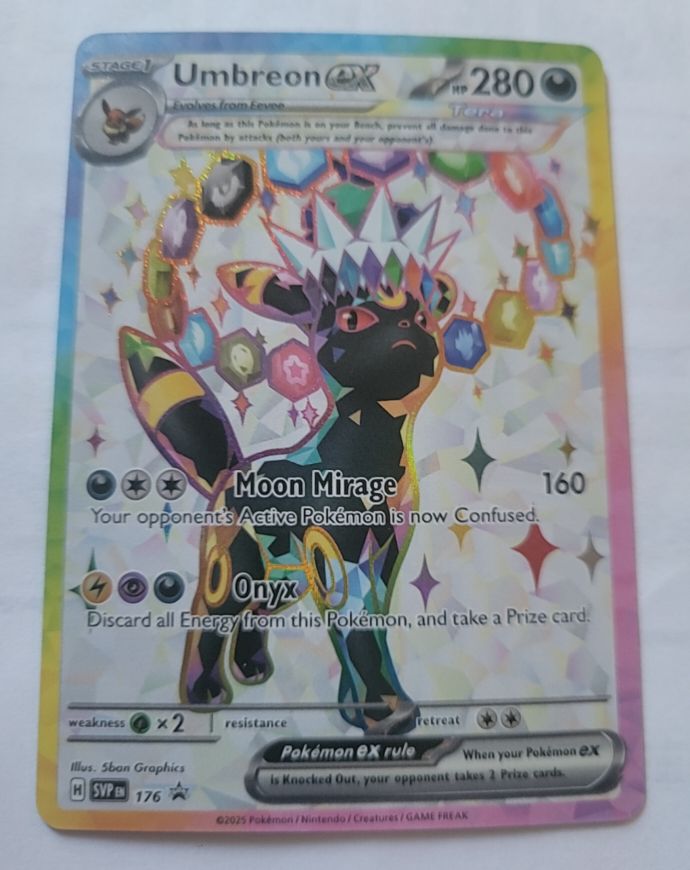 2025 Pokémon Umbreon ex #176 SV Scarlet & Violet Promo — front