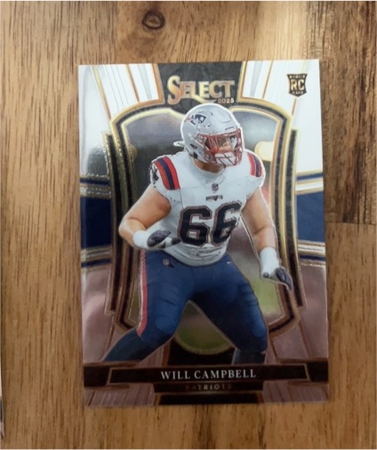 2025 Panini Select #179 Will Campbell — front