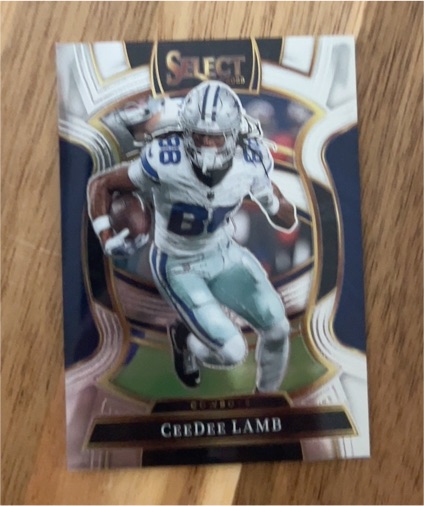 2020 Panini Select #57 CeeDee Lamb Dallas Cowboys — front