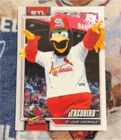 2026 Topps Celebration #M-21 Fredbird St Louis Cardinals — front