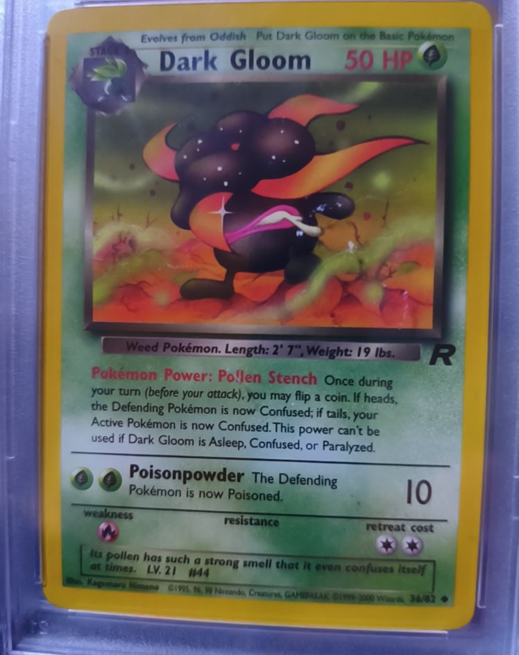 2000 Pokémon Team Rocket #36 Dark Gloom — front