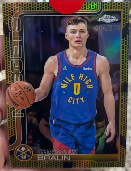 2025-26 Topps Chrome #82 Christian Braun — front