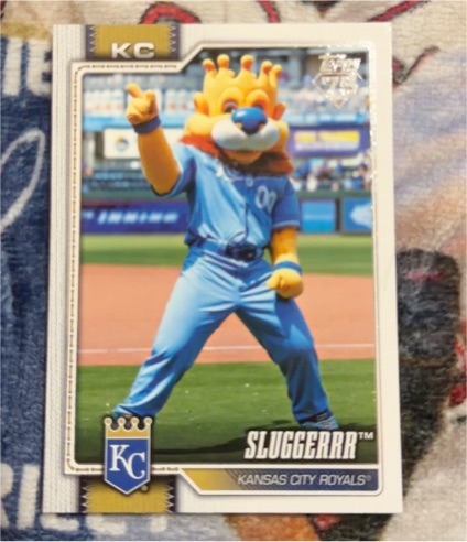 2026 Topps Series 1 #M-9 Sluggerrr Kansas City Royals Mascot — front