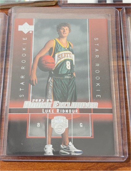 2003-04 Upper Deck Rookie Exclusives #10 Luke Ridnour — front