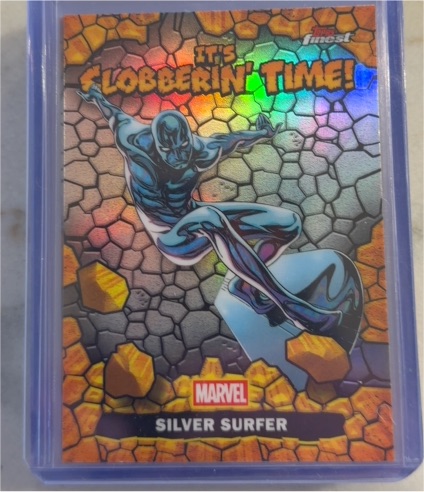 2026 Topps Finest Fantastic Four #CT-18 Silver Surfer It's Clobberin' Time — front