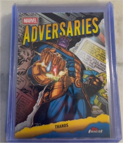 2026 Topps Finest Fantastic Four #AD-18 Thanos Adversaries — front