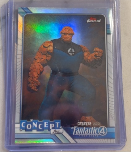 2026 Topps Finest Fantastic Four #CA-07 The Thing Concept Art — front