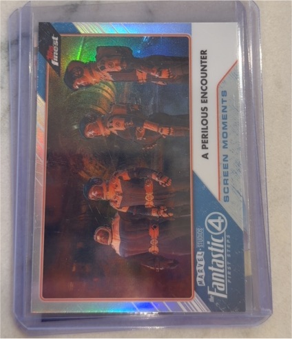 2026 Topps Finest Fantastic Four #SM-12 A Perilous Encounter Screen Moments — front