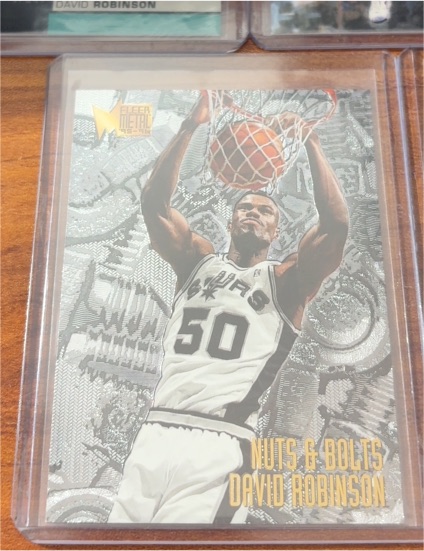 1995-96 Fleer Metal #217 David Robinson Nuts & Bolts — front