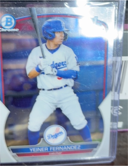 2023 Bowman Chrome #BCP-138 Yeiner Fernandez — front
