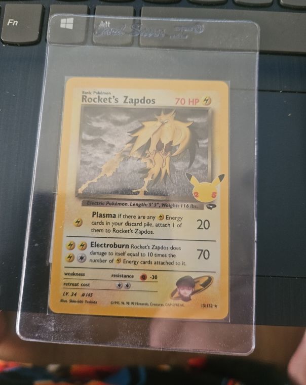 2021 Pokemon Celebrations #15 Rocket's Zapdos — front