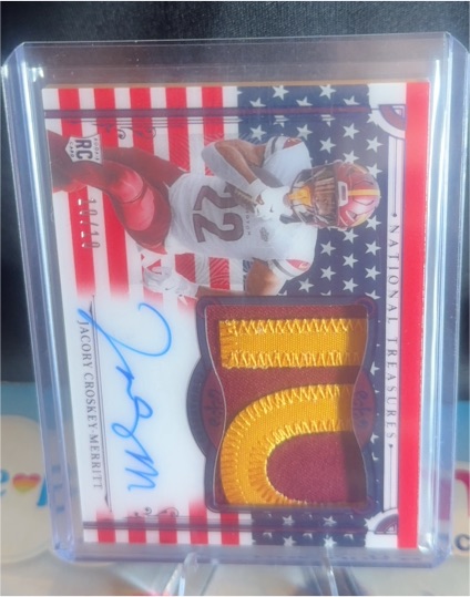 2025 Panini National Treasures Jacory Croskey-Merritt #N/A — front