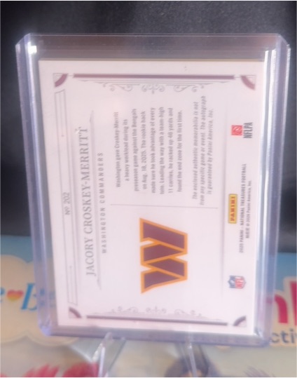 2025 Panini National Treasures #148 Jacory Croskey-Merritt — front