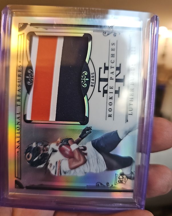 2025 Panini National Treasures #213 Luther Burden III Rookie Patch — front