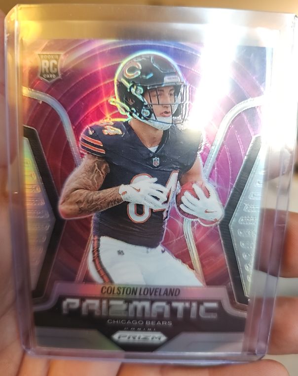 2025 Panini Prizm #20 Colston Loveland Prizmatic Rookie — front