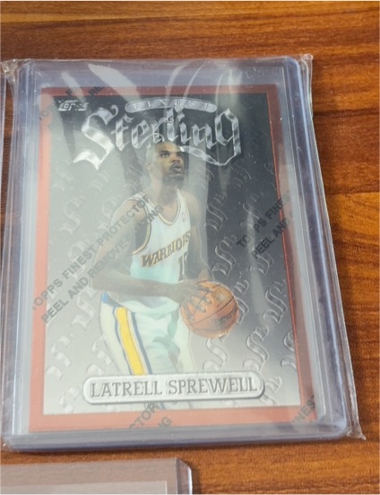 1996 Topps Finest Sterling #237 Latrell Sprewell — front