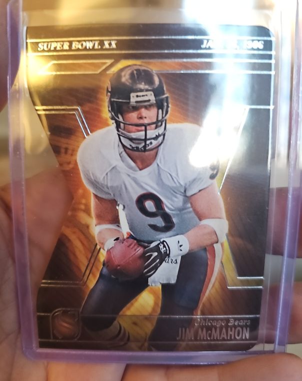 2025 Panini Silhouette Super Bowl XX Die-Cut #8 Jim McMahon — front