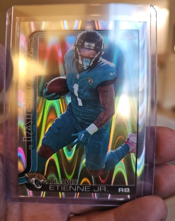2025 Topps Chrome #139 Travis Etienne Jr. — front