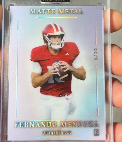 2026 Wild Card Matte Metal #8/10 Fernando Mendoza — front