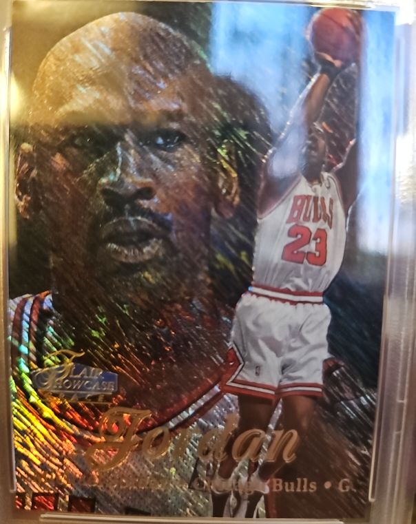 1997 Flair Showcase Row 1 #1 Michael Jordan — front