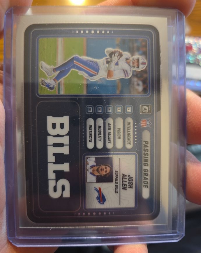 2025 Panini Donruss Optic #7 Josh Allen Passing Grade — front