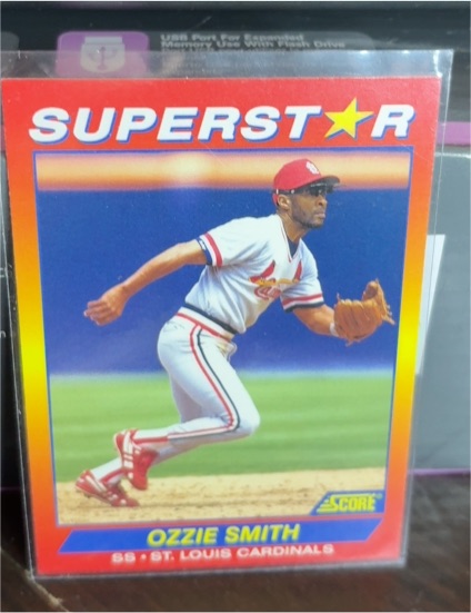 1992 Score 100 Superstars #47 Ozzie Smith — front