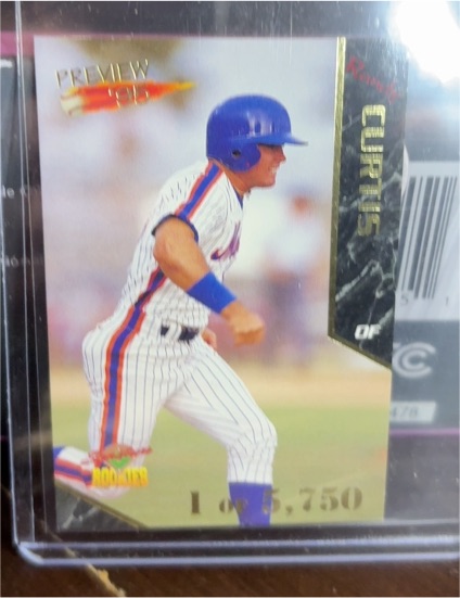 1995 Signature Rookies Old Judge Preview '95 #11 Randy Curtis — front