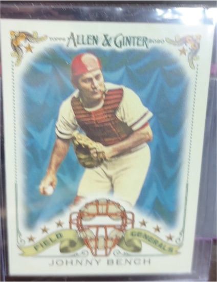 2020 Topps Allen & Ginter Field Generals #FG-2 Johnny Bench — front