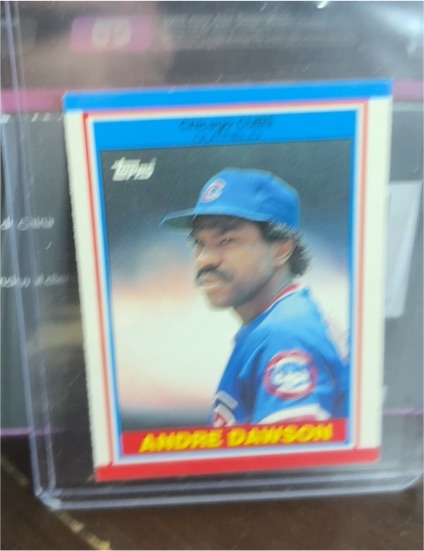 1989 Topps UK Mini #21 Andre Dawson — front