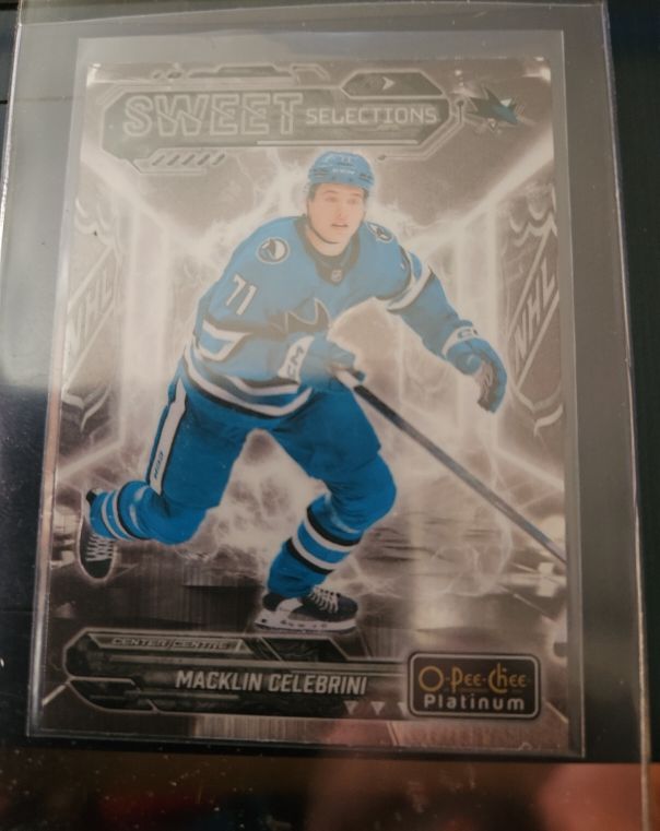 2024-25 O-Pee-Chee Platinum #SS-11 Macklin Celebrini Sweet Selections Rookie — front