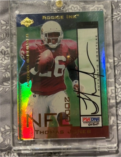 2000 Collector's Edge Rookie Ink #NFC 2000 Thomas Jones — front
