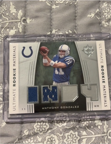 2007 Upper Deck Ultimate Collection Ultimate Rookie Materials #URM-AG Anthony Gonzalez — front