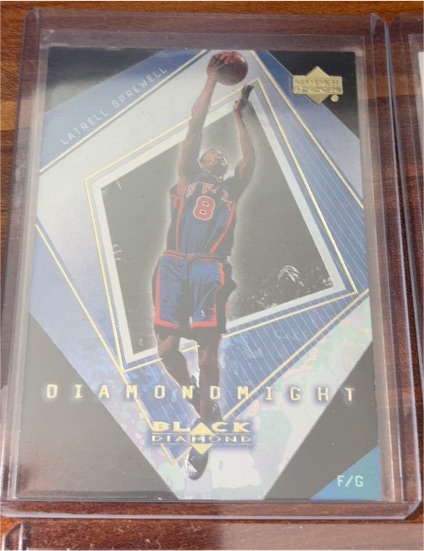 2000 Upper Deck Black Diamond #DM5 Latrell Sprewell — front