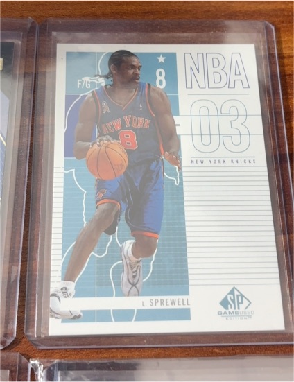 2002-03 SP Game Used #66 Latrell Sprewell — front