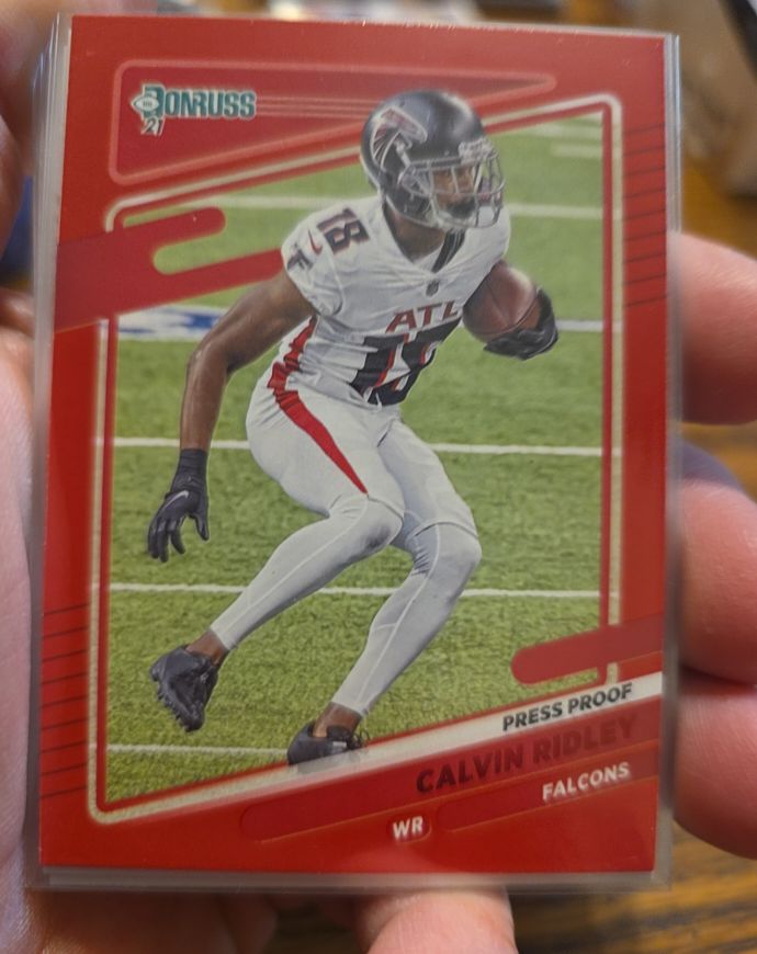 2021 Donruss Press Proof Red #234 Calvin Ridley — front
