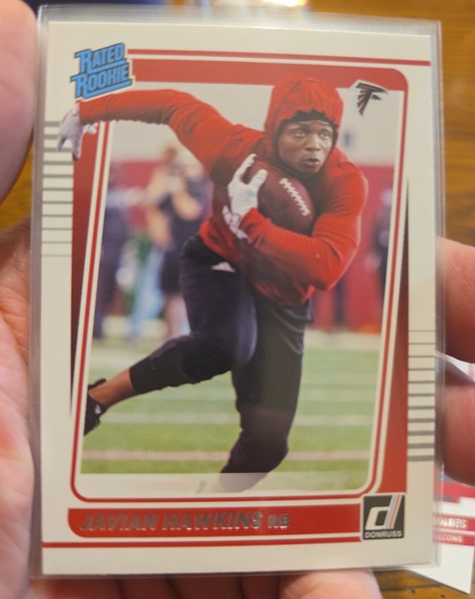 2021 Donruss #294 Javian Hawkins Rated Rookie Atlanta Falcons — front