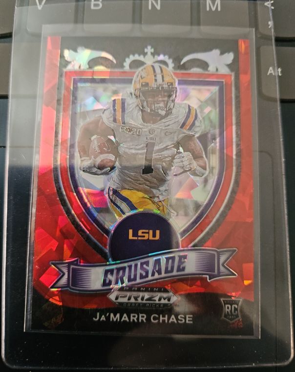 2021 Panini Prizm Draft Picks Crusade #162 Ja'Marr Chase — front