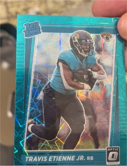 2021 Panini Donruss Optic #214 Travis Etienne Jr. — front