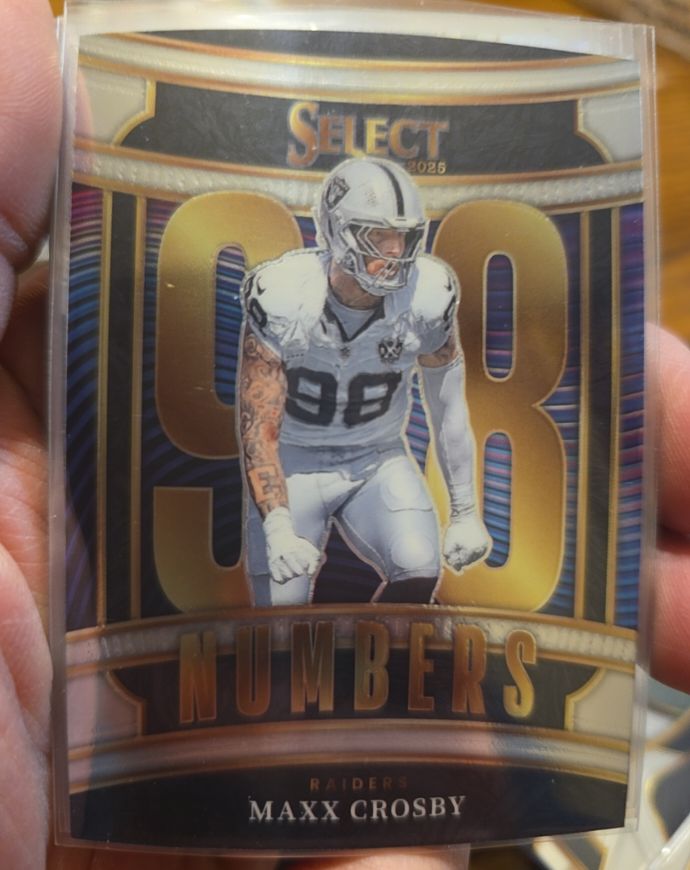 2025 Panini Select #11 Maxx Crosby Numbers — front