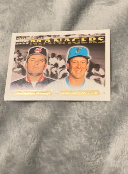 1993 Topps Gold Baseball #505 Rene Lachemann Mike Hargrove — front
